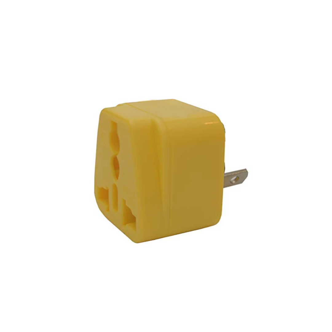 Universal to US Type A 2-Pin Travel Adapter Plug 10A 250V Yellow ...